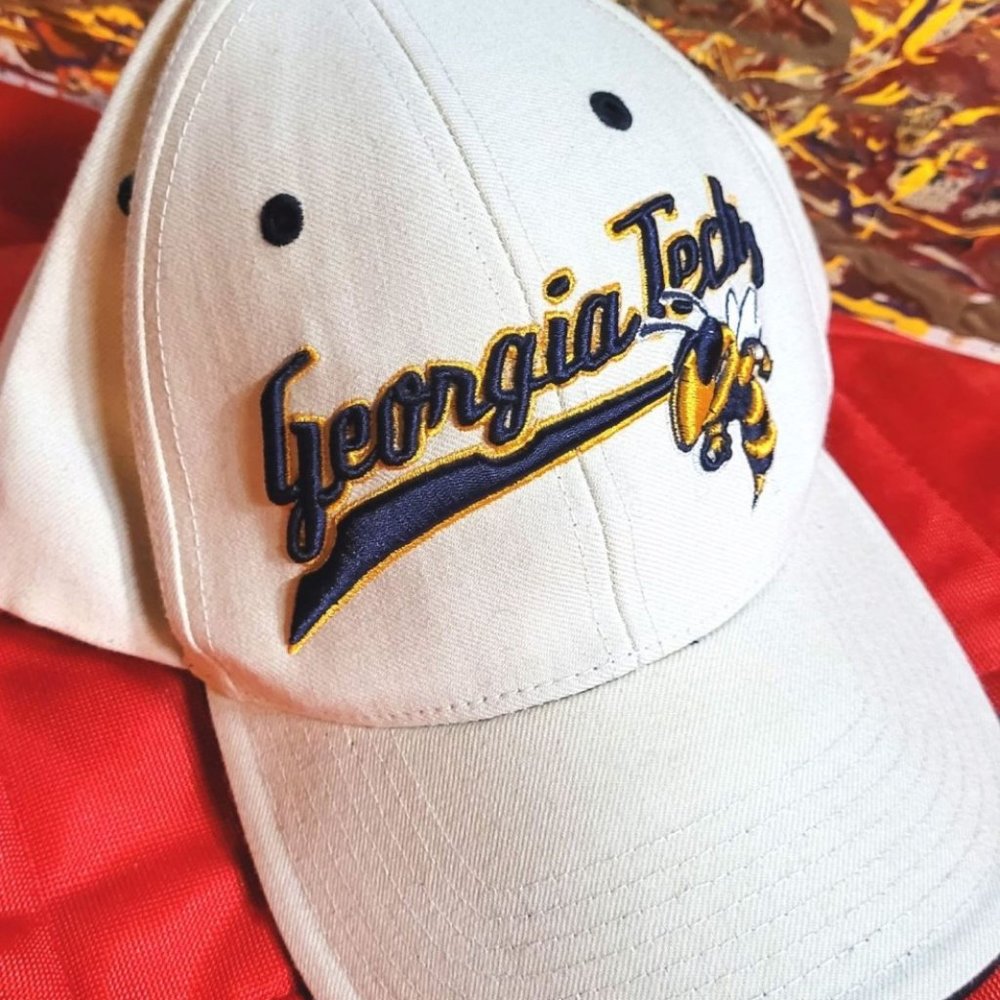 Georgia Tech Yellowjackets Embroidered Hat, tan